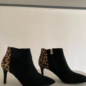 WOMENS ROCKPORT CALF HAIR BOOTIES SZ 8 SEXY 3" HEEL
